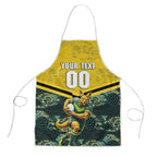Personalised Kangaroos Rugby Apron Aboriginal Pattern Australia Colors Tribal Sports