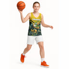 Personalised Kangaroos Rugby Basketball Jersey Aboriginal Pattern Australia Colors Tribal Sports
