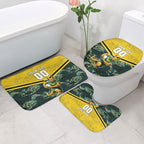 Personalised Kangaroos Rugby Bathroom Set Aboriginal Pattern Australia Colors Tribal Sports