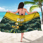 Personalised Kangaroos Rugby Sarong Aboriginal Pattern Australia Colors Tribal Sports