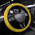 Kangaroos Rugby Steering Wheel Cover Aboriginal Pattern Australia Colors Tribal Sports