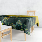 Personalised Kangaroos Rugby Tablecloth Aboriginal Pattern Australia Colors Tribal Sports