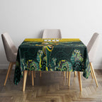 Personalised Kangaroos Rugby Tablecloth Aboriginal Pattern Australia Colors Tribal Sports