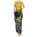 Personalised Kangaroos Rugby Tank Maxi Dress Aboriginal Pattern Australia Colors Tribal Sports