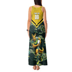 Personalised Kangaroos Rugby Tank Maxi Dress Aboriginal Pattern Australia Colors Tribal Sports
