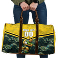 Personalised Kangaroos Rugby Travel Bag Aboriginal Pattern Australia Colors Tribal Sports
