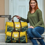 Personalised Kangaroos Rugby Travel Bag Aboriginal Pattern Australia Colors Tribal Sports