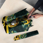 Personalised Kangaroos Rugby Umbrella Aboriginal Pattern Australia Colors Tribal Sports