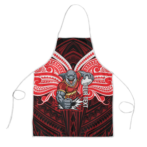 Custom Dolphins Apron Dolphin Warrior Polynesia Islander Rugby Mascot