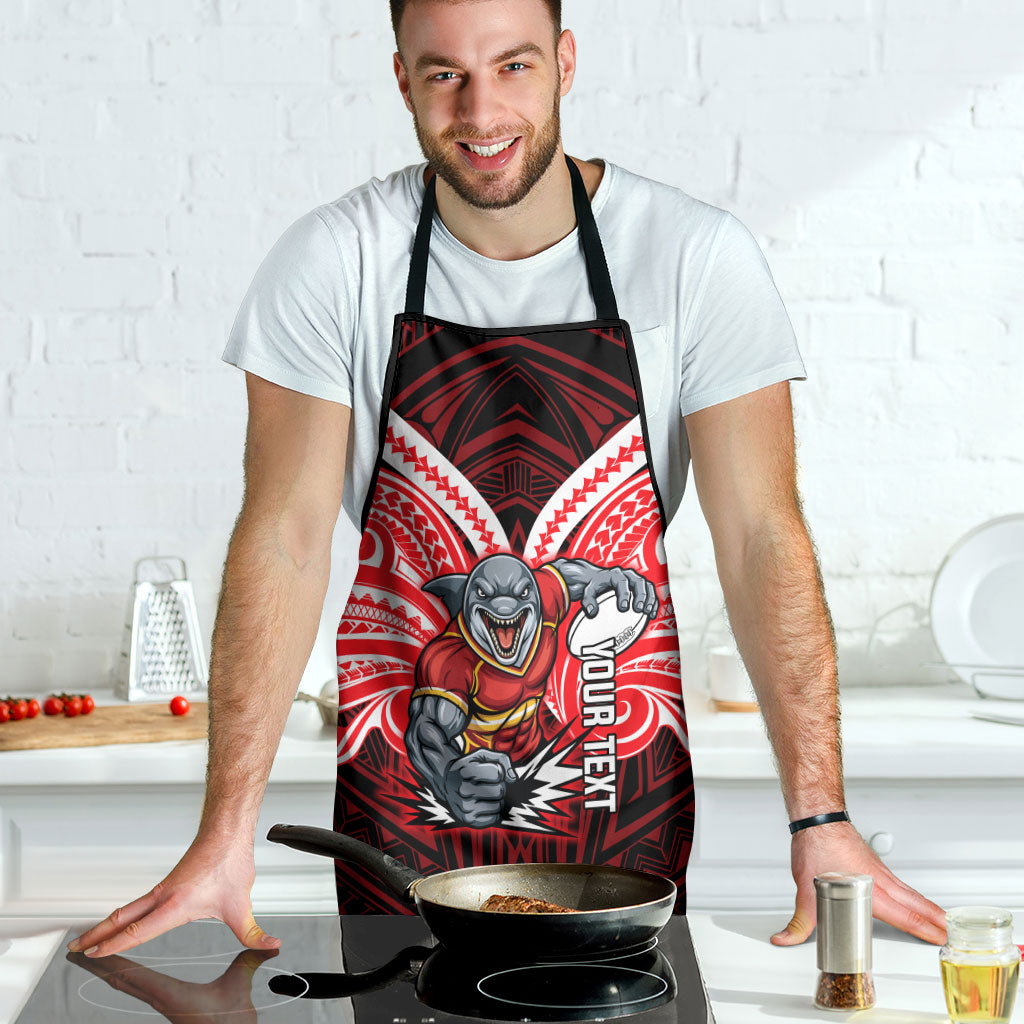 Custom Dolphins Apron Dolphin Warrior Polynesia Islander Rugby Mascot