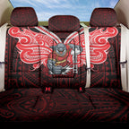 Custom Dolphins Back Car Seat Cover Dolphin Warrior Polynesia Islander Rugby Mascot