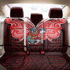 Custom Dolphins Back Car Seat Cover Dolphin Warrior Polynesia Islander Rugby Mascot