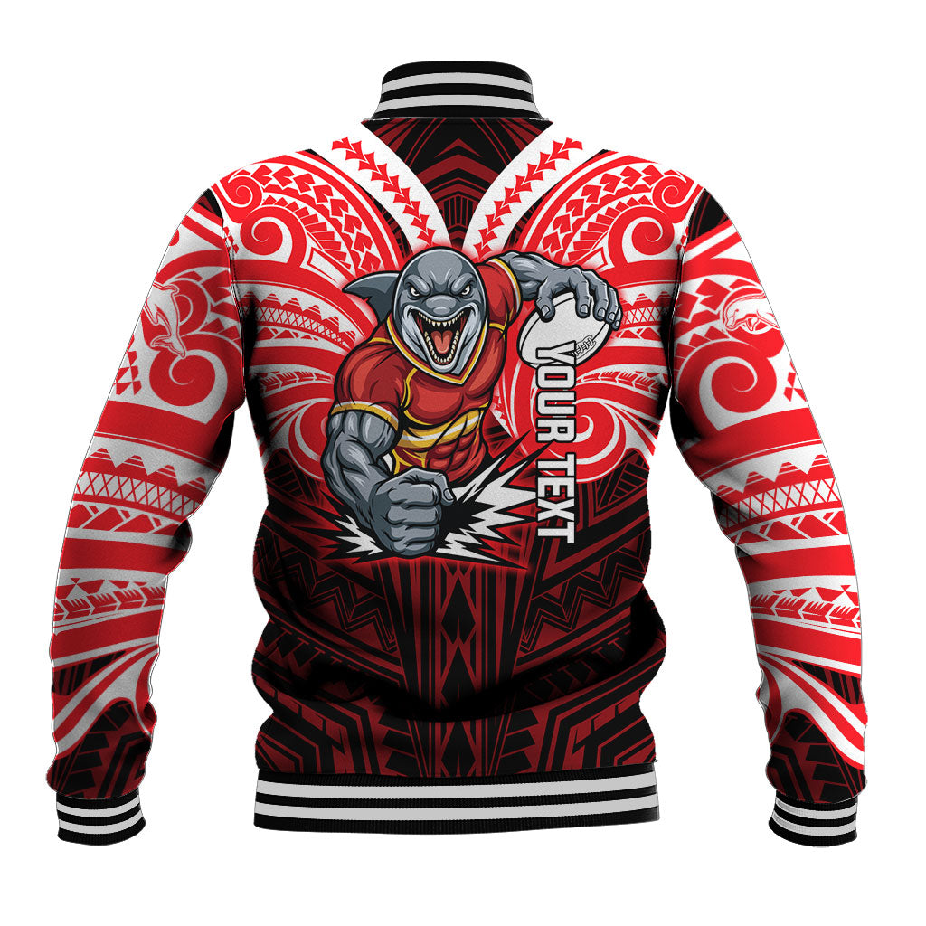 Custom Dolphins Baseball Jacket Dolphin Warrior Polynesia Islander Rugby Mascot