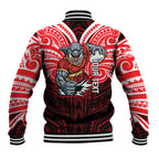 Custom Dolphins Baseball Jacket Dolphin Warrior Polynesia Islander Rugby Mascot