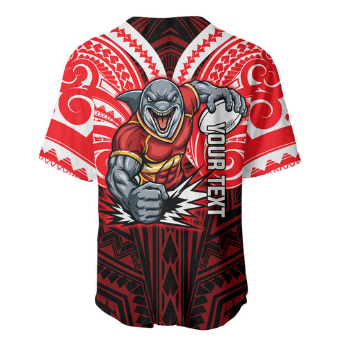 Custom Dolphins Baseball Jersey Dolphin Warrior Polynesia Islander Rugby Mascot