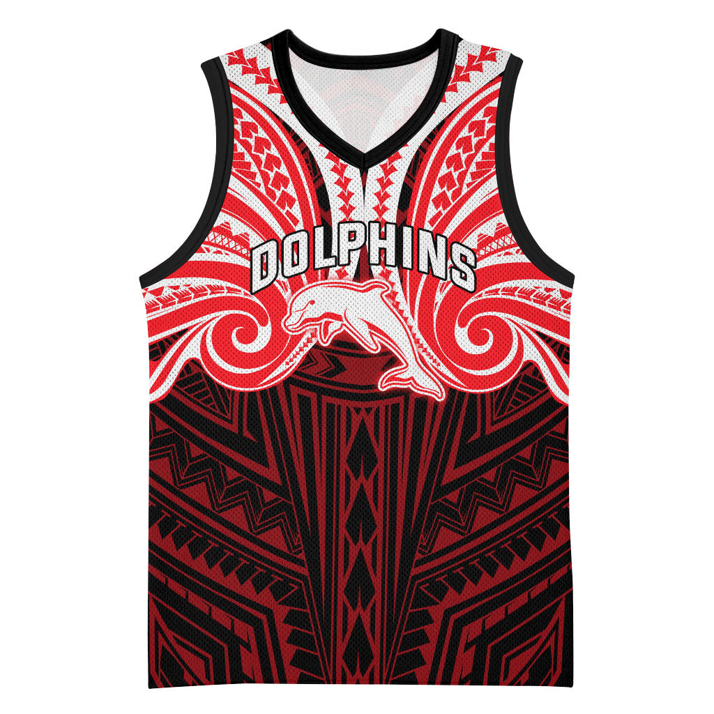Custom Dolphins Basketball Jersey Dolphin Warrior Polynesia Islander Rugby Mascot