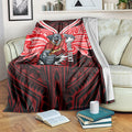 Custom Dolphins Blanket Dolphin Warrior Polynesia Islander Rugby Mascot