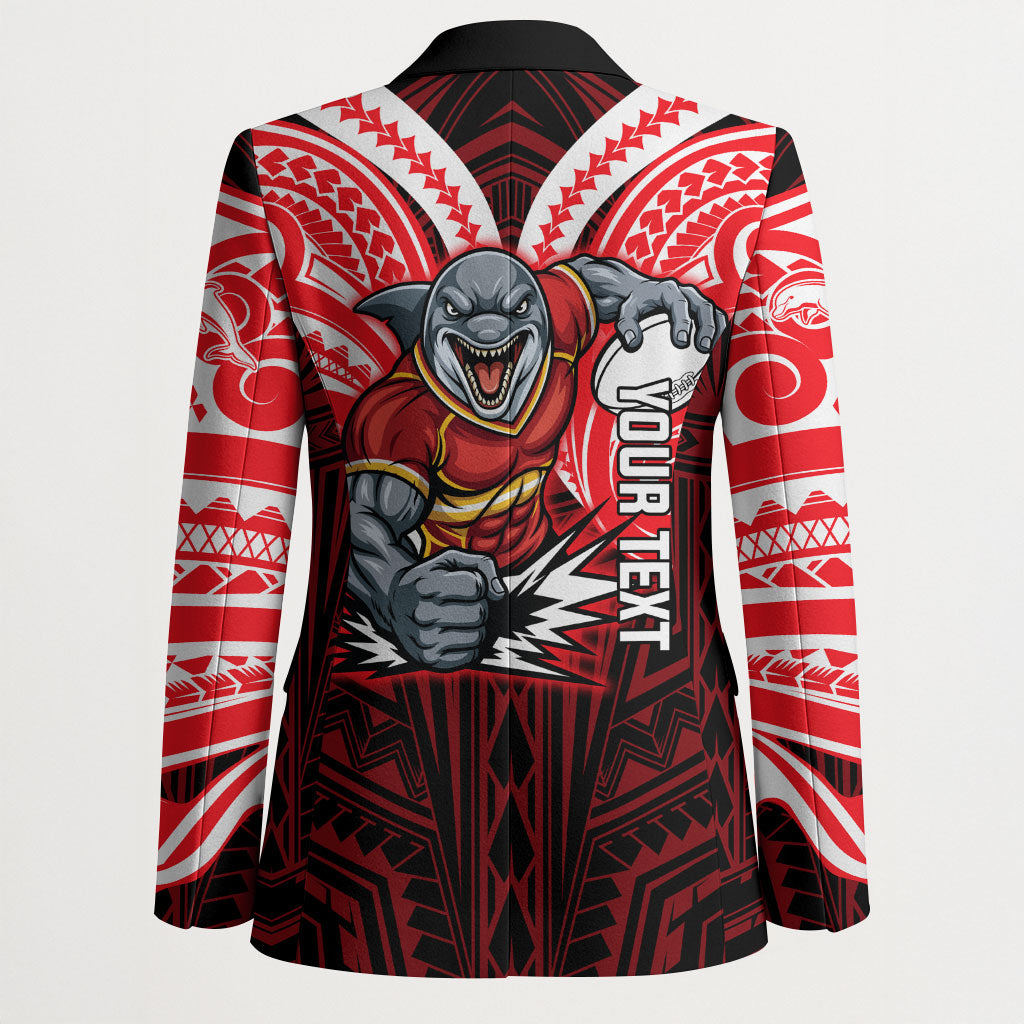 Custom Dolphins Blazer Dolphin Warrior Polynesia Islander Rugby Mascot