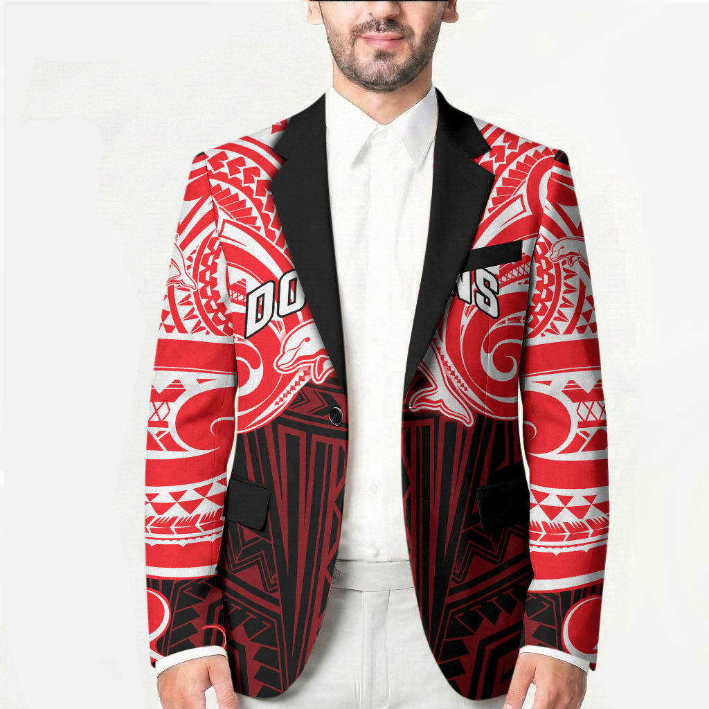 Custom Dolphins Blazer Dolphin Warrior Polynesia Islander Rugby Mascot