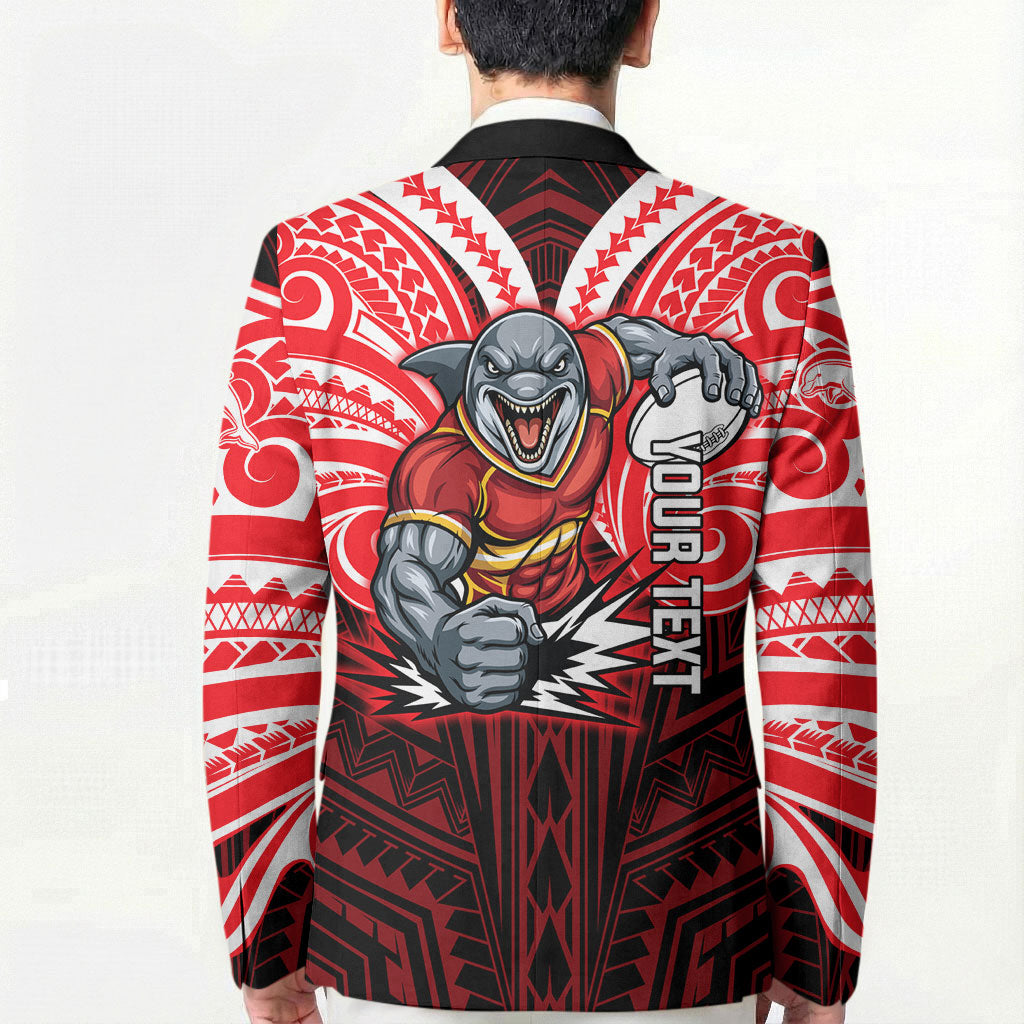 Custom Dolphins Blazer Dolphin Warrior Polynesia Islander Rugby Mascot
