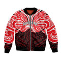 Custom Dolphins Bomber Jacket Dolphin Warrior Polynesia Islander Rugby Mascot