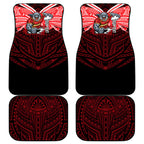 Custom Dolphins Car Mats Dolphin Warrior Polynesia Islander Rugby Mascot