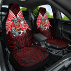 Custom Dolphins Car Seat Cover Dolphin Warrior Polynesia Islander Rugby Mascot