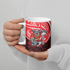 Custom Dolphins Ceramic Mug Dolphin Warrior Polynesia Islander Rugby Mascot