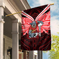 Custom Dolphins Garden Flag Dolphin Warrior Polynesia Islander Rugby Mascot