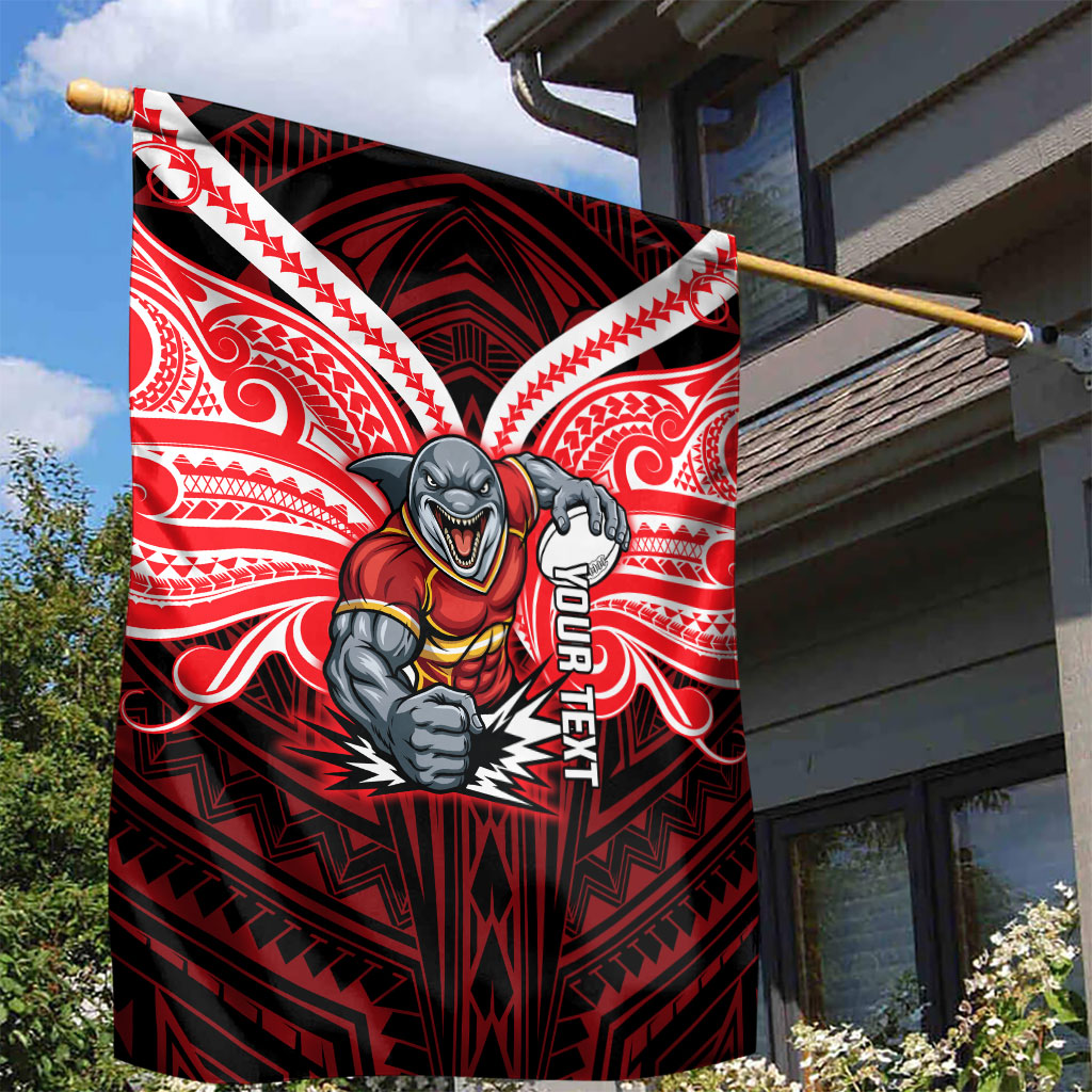 Custom Dolphins Garden Flag Dolphin Warrior Polynesia Islander Rugby Mascot
