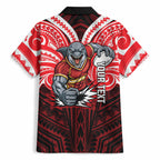 Custom Dolphins Hawaiian Shirt Dolphin Warrior Polynesia Islander Rugby Mascot