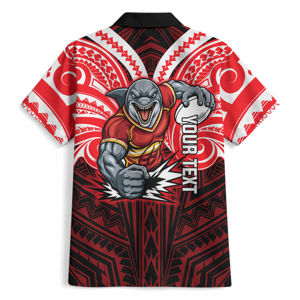 Custom Dolphins Hawaiian Shirt Dolphin Warrior Polynesia Islander Rugby Mascot