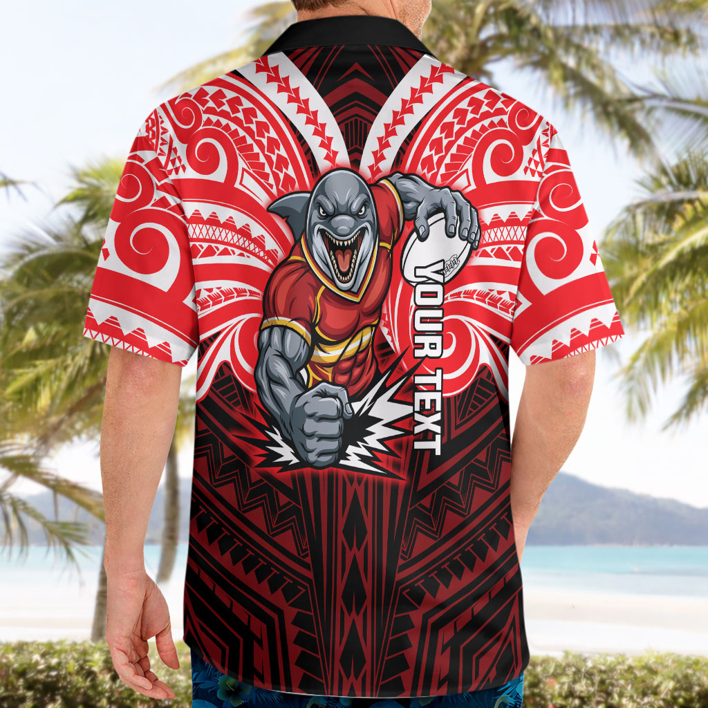 Custom Dolphins Hawaiian Shirt Dolphin Warrior Polynesia Islander Rugby Mascot