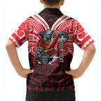 Custom Dolphins Hawaiian Shirt Dolphin Warrior Polynesia Islander Rugby Mascot