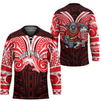 Custom Dolphins Hockey Jersey Dolphin Warrior Polynesia Islander Rugby Mascot