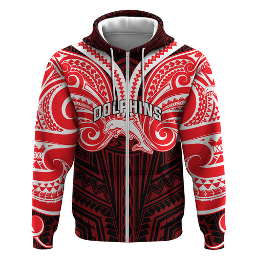 Custom Dolphins Hoodie Dolphin Warrior Polynesia Islander Rugby Mascot