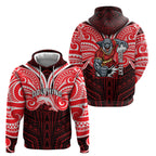 Custom Dolphins Hoodie Dolphin Warrior Polynesia Islander Rugby Mascot