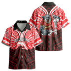 Custom Dolphins Kid Hawaiian Shirt Dolphin Warrior Polynesia Islander Rugby Mascot