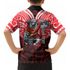 Custom Dolphins Kid Hawaiian Shirt Dolphin Warrior Polynesia Islander Rugby Mascot