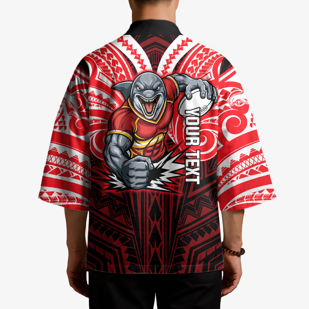 Custom Dolphins Kimono Dolphin Warrior Polynesia Islander Rugby Mascot