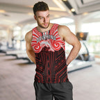 Custom Dolphins Men Tank Top Dolphin Warrior Polynesia Islander Rugby Mascot