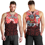 Custom Dolphins Men Tank Top Dolphin Warrior Polynesia Islander Rugby Mascot