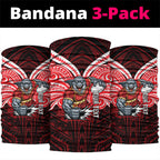 Custom Dolphins Neck Gaiter Dolphin Warrior Polynesia Islander Rugby Mascot