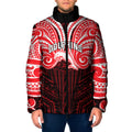 Custom Dolphins Padded Jacket Dolphin Warrior Polynesia Islander Rugby Mascot