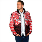 Custom Dolphins Padded Jacket Dolphin Warrior Polynesia Islander Rugby Mascot
