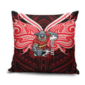 Custom Dolphins Pillow Cover Dolphin Warrior Polynesia Islander Rugby Mascot
