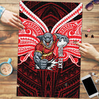 Custom Dolphins Puzzle Dolphin Warrior Polynesia Islander Rugby Mascot