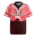 Custom Dolphins Rugby Jersey Dolphin Warrior Polynesia Islander Rugby Mascot