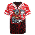Custom Dolphins Rugby Jersey Dolphin Warrior Polynesia Islander Rugby Mascot
