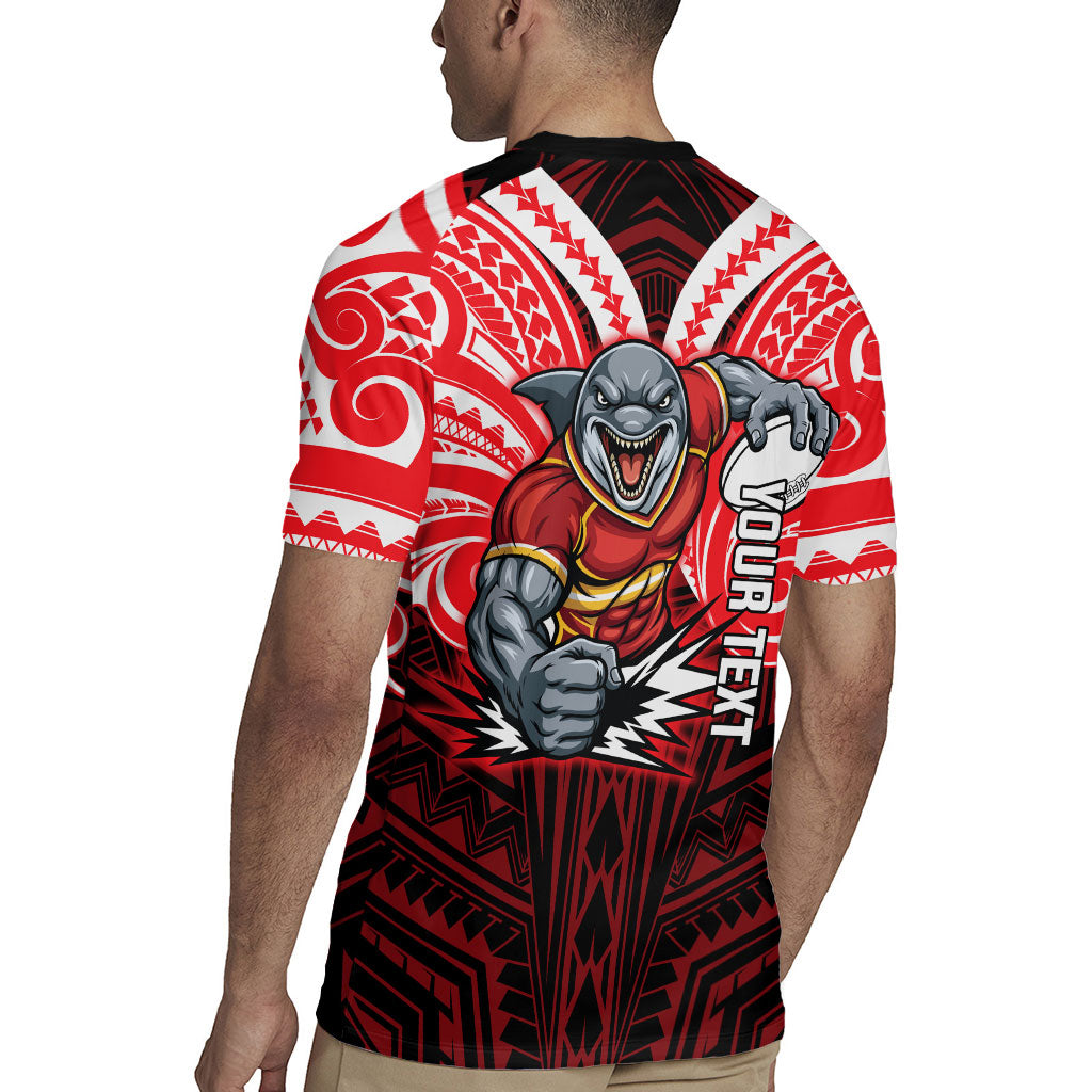 Custom Dolphins Rugby Jersey Dolphin Warrior Polynesia Islander Rugby Mascot